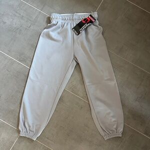 Worth Kids Light Gray Baseball pants. New